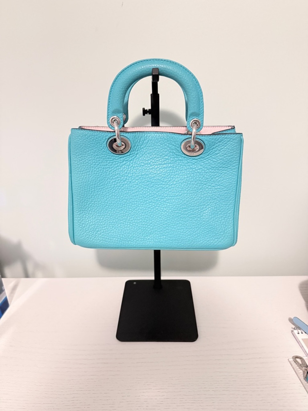 Dior Turquoise Diorissimo Mini 2-Way - Picture 2 of 11